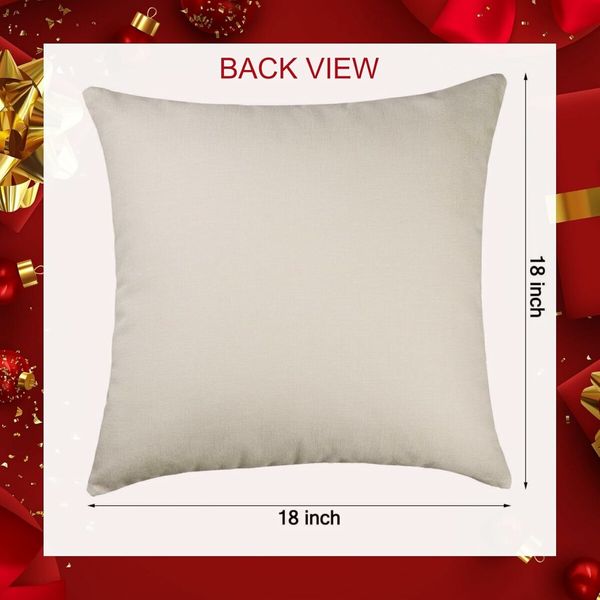 Christmas Pillow Covers 18x18Inch Set of 4 Christmas Decorations Christmas Pillows Case Decor for Home Bedroom Sofa