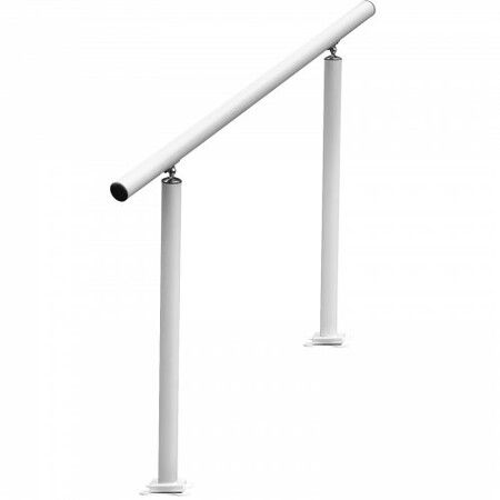 Handrail Outdoor Stairs 3ft 34 Inch Outdoor Handrail Outdoor Stair Railing Adjustable from 0 to 60 Degrees Handrail for Stairs Outdoor White