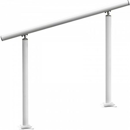 Handrail Outdoor Stairs 3ft 34 Inch Outdoor Handrail Outdoor Stair Railing Adjustable from 0 to 60 Degrees Handrail for Stairs Outdoor White