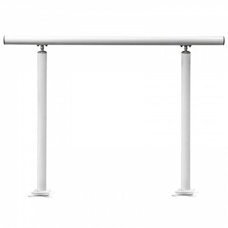 Handrail Outdoor Stairs 3ft 34 Inch Outdoor Handrail Outdoor Stair Railing Adjustable from 0 to 60 Degrees Handrail for Stairs Outdoor White