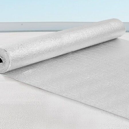 Double Reflective Insulation Roll Foam Core Radiant Barrier 120 x 48 Inch / 3 x 1.2M