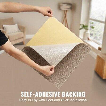 Carpet Tiles Peel and Stick 18x 18 Squares Self Adhesive Carpet Floor Tile Soft Padded Carpet Tiles Easy Install DIY for Bedroom Living Room Indoor Outdoor