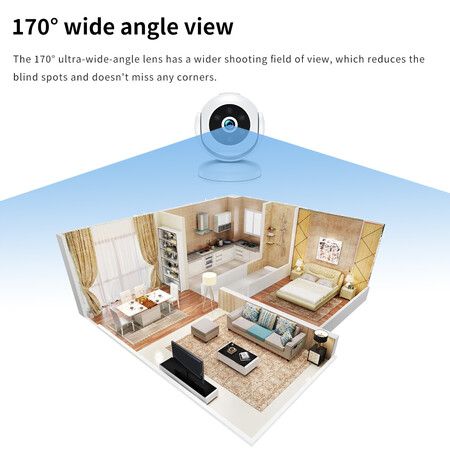 4K Wireless Home Camera Baby Monitor 2.4Ghz Wifi Auto Tracking Panoramic Cameras Webcam Monitor