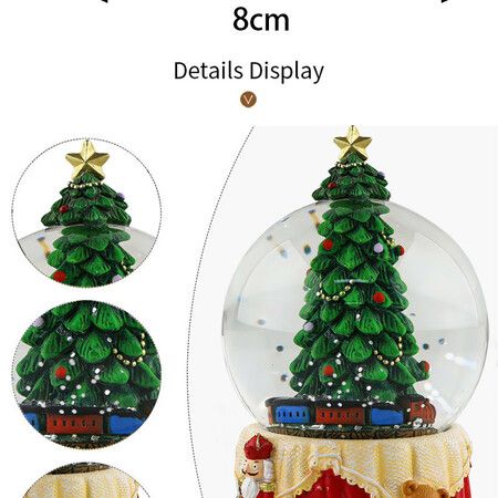 Christmas  Snow Globe Resin Glass  Christmas Tree  Desktop Decorations