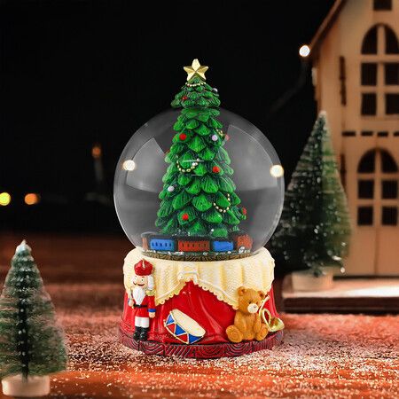 Christmas  Snow Globe Resin Glass  Christmas Tree  Desktop Decorations