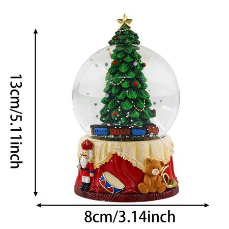 Christmas  Snow Globe Resin Glass  Christmas Tree  Desktop Decorations