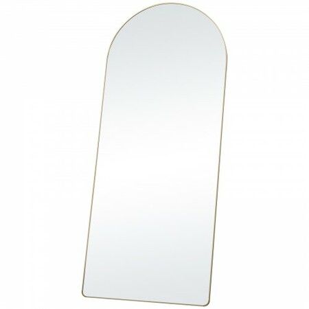 Arched Full Length Mirror 1800x760 mm Large Free Standing Leaning Hanging Wall Mounted Floor Mirror with Stand Aluminum Alloy Frame Dressing Mirror