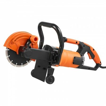 Electric Concrete Saw 7 in Circular Saw Cutter 2000 W High Power with Max. 2.5 in Cutting Depth Wet/Dry Disk Saw Cutter Includes Water Line Pump and Blade