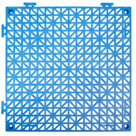 Modular Interlocking Cushion 55 Pack 30 x 30 cm Splicing Drainage Mats Soft PVC Interlocking Drainage Floor Tiles Non-Slip Drainage Holes for Restroom