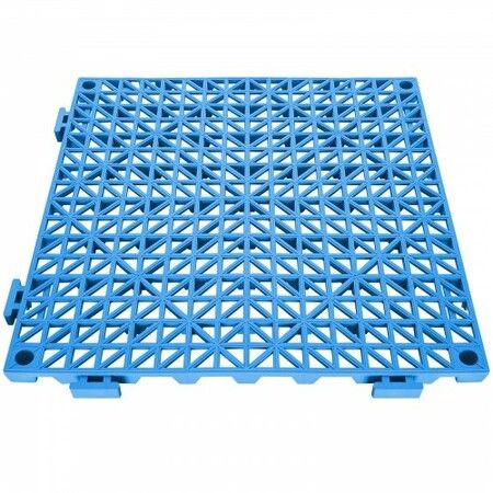 Modular Interlocking Cushion 55 Pack 30 x 30 cm Splicing Drainage Mats Soft PVC Interlocking Drainage Floor Tiles Non-Slip Drainage Holes for Restroom