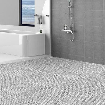 Modular Interlocking Cushion 55 Pack 30 x 30 cm Splicing Drainage Mats Soft PVC Interlocking Drainage Floor Tiles Non-Slip Drainage Holes for Restroom