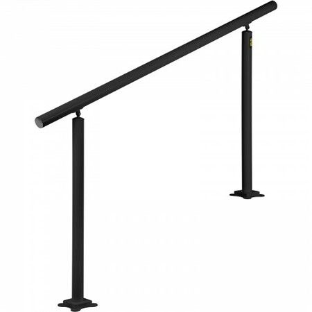 Handrail for Outdoor Steps Aluminum Stair
Handrail Fit 0-5 Steps w/ Installation Kit