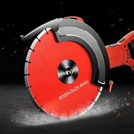 Electric Concrete Saw 14" Concrete Cutter 1800W Concrete Saw Electric Circular Saw with 14" Blade and Tools Masonry Saw for Granite Brick Porcelain