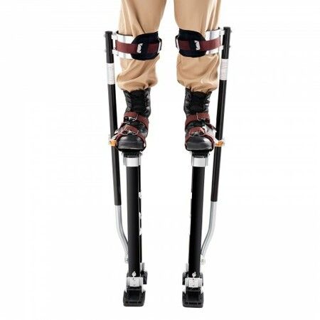 Drywall Stilts 61-101.6 cm Adjustable Aluminum Tool Stilts with Protective Knee Pads Durable and Non-slip Work Stilts for Sheetrock Painting Walking