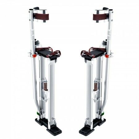 Drywall Stilts 24''-40'' Adjustable Aluminum Tool Stilts with Protective Knee Pads Durable and Non-Slip Work Stilts for Sheetrock Painting Walking Taping