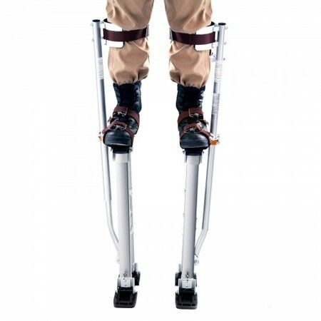 Drywall Stilts 24''-40'' Adjustable Aluminum Tool Stilts with Protective Knee Pads Durable and Non-Slip Work Stilts for Sheetrock Painting Walking Taping