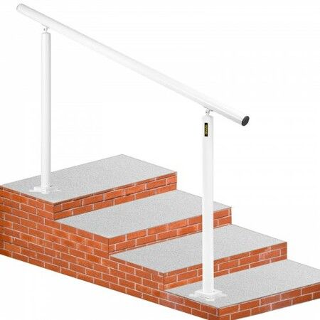 Handrail for Outdoor Steps Aluminum Stair
Handrail Fit 0-5 Steps w/ Installation Kit