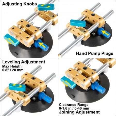 Suction Cup 152mm Stone Seam Setter for Pulling＆Aligning Tile Flat Surface