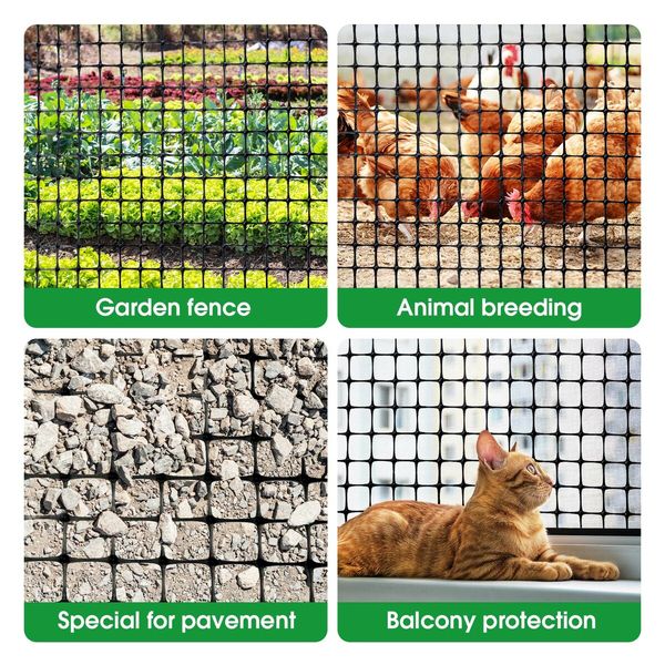 Plastic Mesh Barrier Garden Net 50mx1.2m Animal Chicken Wire Fence Dog Enclosure Protection Temporary Fencing Construction