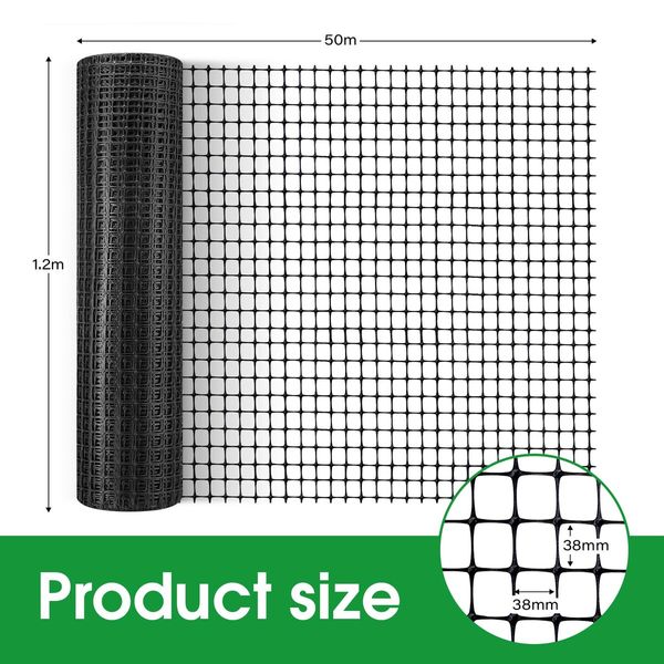 Plastic Mesh Barrier Garden Net 50mx1.2m Animal Chicken Wire Fence Dog Enclosure Protection Temporary Fencing Construction