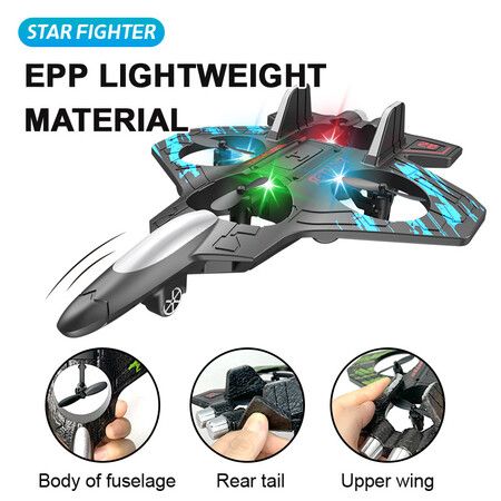 RC Plane Remote Control Plane 2.4Ghz Foam RC Airplanes Helicopter Quadcopter for Men Women Kids for Kids Boys Age6+