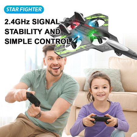 RC Plane Remote Control Plane 2.4Ghz Foam RC Airplanes Helicopter Quadcopter for Men Women Kids for Kids Boys Age6+