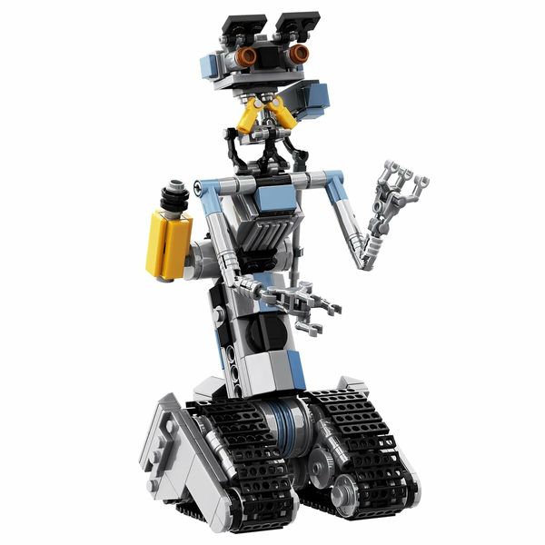 Johnny 5 Robot Building Set, Short Open Circuit Johnny Five Robot Model Toys, Compatible for Lego, Educational Gift Set for Ages 8-14 Boys