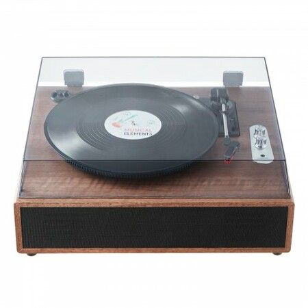 Bluetooth Vinyl Record Player 3-Speed Belt Driven Turntable 10W Speakers