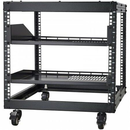 9U 4 Post Open Frame Server Network Rack 584.2 to 1016 mm Adjustable Depth