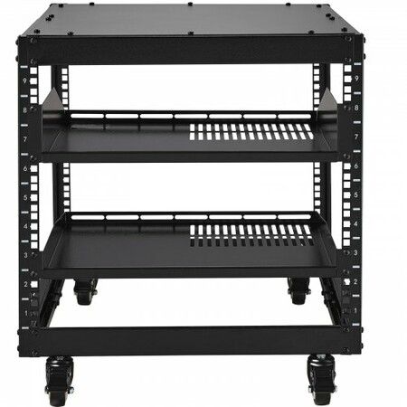 9U 4 Post Open Frame Server Network Rack 584.2 to 1016 mm Adjustable Depth