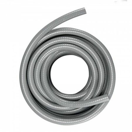 12.7 mm Flexible Electrical Conduit 30.5 m PVC Liquid-Tight Conduit Non-Metallic with 5 Straight and 5 90-Degree Conduit Connector Fittings