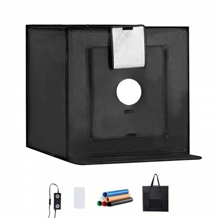 Photo Studio Light Box 3000-5600K Adjustable 3 Color Temperatures 60 x 59 x 60 cm