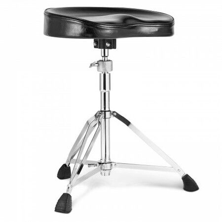 Drum Throne 540-670 mm Height Adjustable Padded Drum Stool Seat with Anti-Slip Feet Drumsticks 227 kg Maximum Weight Capacity 360 degree Swivel Drum Chair