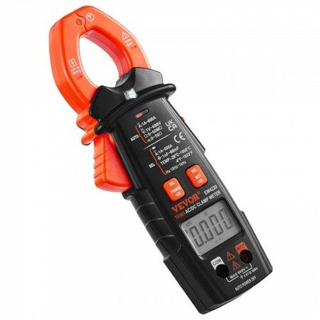 Digital Clamp Meter T-RMS 6000 Counts 600A Clamp Multimeter Tester Measures Current Voltage Resistance Diodes Continuity Data Retention NCV