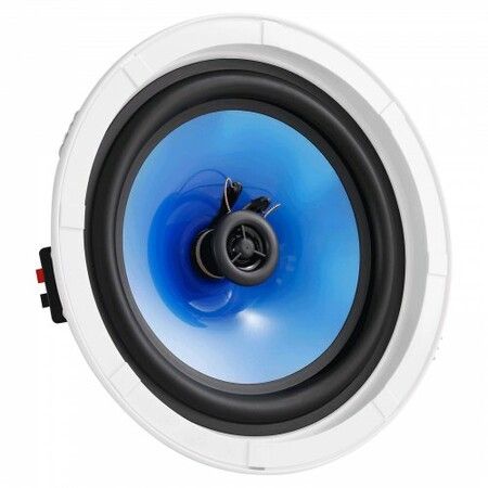 2 PCs 203.2 mm in Ceiling Speakers 50-Watts Flush Mount Ceiling & in-Wall Speakers System with 8ΩImpedance 89dB Sensitivity for Home Kitchen Living Room