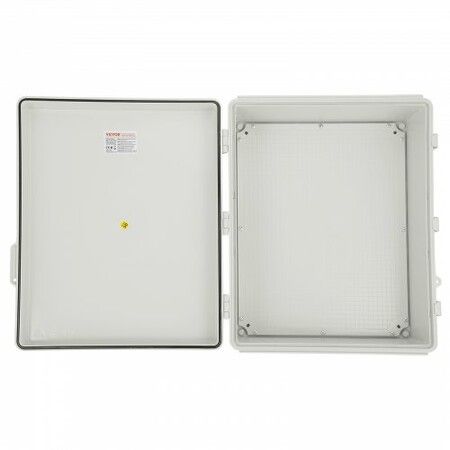 Outdoor Electrical Junction Box 350 x 250 x 150 mm ABS Plastic Electrical Enclosure Box with Hinged Cover Stainless Steel Latch IP67 Dustproof Waterproof