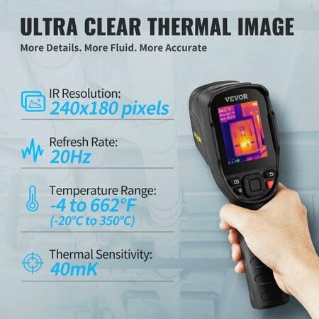 Infrared Thermal Imager Thermal Camera IR Resolution 240x180 2.8" LCD Screen