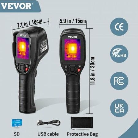 Infrared Thermal Imager Thermal Camera IR Resolution 240x180 2.8" LCD Screen