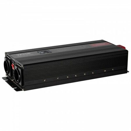 Pure Sine Wave Inverter 3000 Watt Power Inverter with 2 AC Outlets 2 USB Port 1 Type-C Port LCD Display and Remote Controller