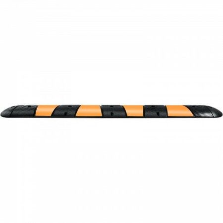 Rubber Speed Bump 1 Pack 2 Channel Speed Bump Hump 72\" Long Modular Speed Bump Rated 22000 LBS Loading 72.8 x 12.2 x 2.2 Garage Speed Bump