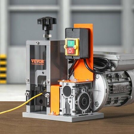 Automatic Wire Stripping Machine 0.06''-0.98'' Electric Motorized Cable Stripper 180 W 60 ft/min Wire Peeler with Visible Stripping Depth Reference