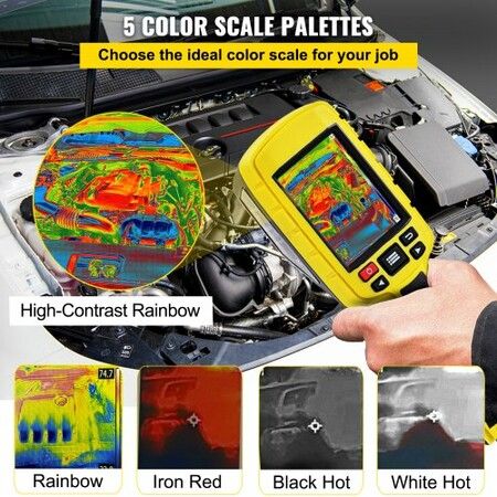 Thermal Imaging Camera 60x60 (3600 Pixels) IR Resolution Infrared Camera with 2.8\" Color Display Screen Built-in SD Card and Li-ion Battery