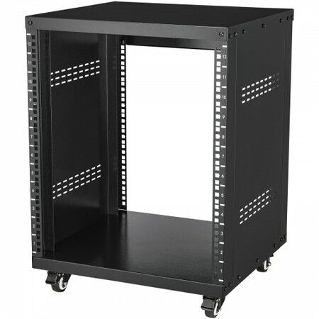 12U AV Rack Stand 226.8 kg Capacity Network Stereo Recording Studio Rack