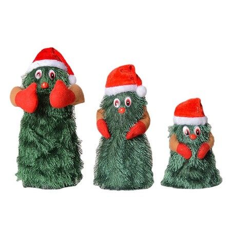 24*10cm Singing Dancing Christmas Tree,Musical Rotating Animated Christmas Decoratons for Kids (Large)