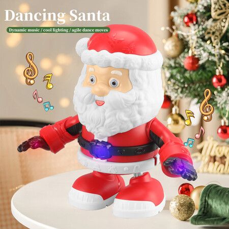 Twerking Santa Claus with Music, Singing and Dancing Animated Electric Christmas Toys for Kids, Moving Christmas Decorations