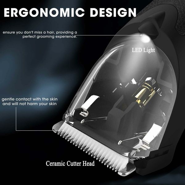 Professional 4 in 1 Hair Clippers Trimmers Shavers Set  for Men, Compact Electric Razor Nose, Hair Cutting Kit Barber kit  with Travel Case