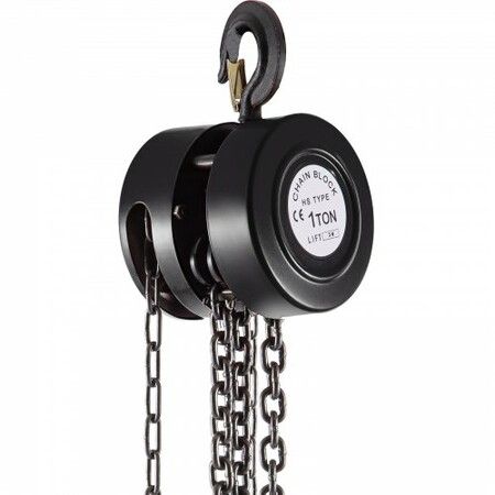 Hand Chain Hoist 2200 lbs /1 Ton Capacity Chain Block 10ft/3m Lift Manual Hand Chain Block Manual Hoist with Industrial-Grade Steel Construction for