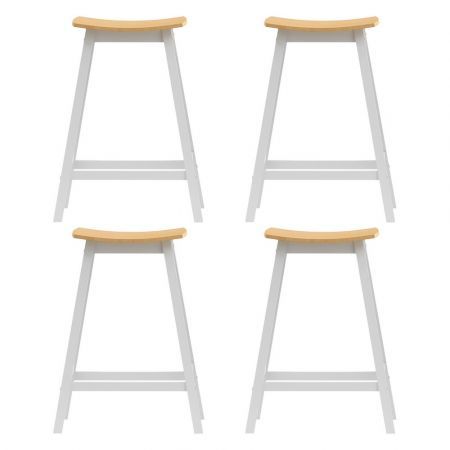 Artiss 4x Bar Stools Wooden Chairs Oak