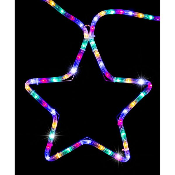 LED Ropelight 5 Stars Chain available in 2 Colors - Multicolor