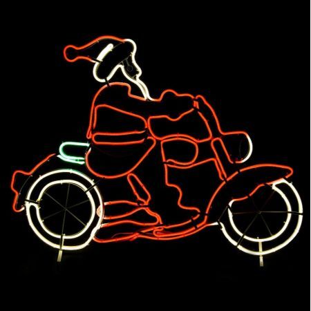 LED Flexi Strip Santa Motorbike Flash